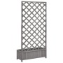 Pflanzgefäß mit Gitter aus massivem grauem Tannenholz von , Töpfe und Pflanzgefäße - Ref: Foro24-365480, Preis: 100,67 €, Rab...