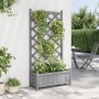 Planter with solid gray fir wood trellis by , Pots and planters - Ref: Foro24-365489, Price: 92,25 €, Discount: %