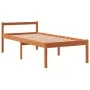 Cama para mayores madera maciza de pino marrón cera 75x190 cm de , Camas y somieres - Ref: Foro24-844150, Precio: 87,79 €, De...