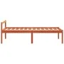 Cama para mayores madera maciza de pino marrón cera 75x190 cm de , Camas y somieres - Ref: Foro24-844150, Precio: 87,79 €, De...