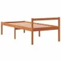 Cama para mayores madera maciza de pino marrón cera 75x190 cm de , Camas y somieres - Ref: Foro24-844150, Precio: 87,79 €, De...