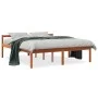 Cama para mayores madera maciza de pino marrón cera 150x200 cm de , Camas y somieres - Ref: Foro24-844159, Precio: 117,62 €, ...
