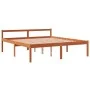Cama para mayores madera maciza de pino marrón cera 150x200 cm de , Camas y somieres - Ref: Foro24-844159, Precio: 117,62 €, ...