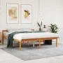 Cama para mayores madera maciza de pino marrón cera 150x200 cm de , Camas y somieres - Ref: Foro24-844159, Precio: 117,62 €, ...