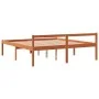 Bed for seniors solid wax brown pine wood 150x200 cm by , Beds and slatted bases - Ref: Foro24-844159, Price: 117,62 €, Disco...