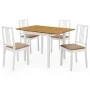 5-teiliges Esszimmermöbel-Set aus weißem MDF von , Möbelsets für Küchen und Esszimmer - Ref: Foro24-276409, Preis: 377,76 €, ...