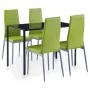 Grünes 5-teiliges Esstisch- und Stuhlset von vidaXL, Möbelsets für Küchen und Esszimmer - Ref: Foro24-281705, Preis: 175,98 €...