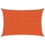 Toldo de vela rectangular HDPE naranja 160 g/m² 4x5 m
