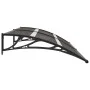 Black PC door canopy 200x75 cm by vidaXL, Awnings - Ref: Foro24-144825, Price: 62,39 €, Discount: %