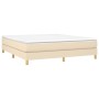 Box spring bed with cream fabric mattress 180x200 cm by , Beds and slatted bases - Ref: Foro24-3144196, Price: 516,13 €, Disc...