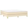 Box spring bed with cream fabric mattress 180x200 cm by , Beds and slatted bases - Ref: Foro24-3144196, Price: 501,68 €, Disc...