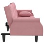 Rosafarbenes Samtschlafsofa mit Armlehnen von , Sofas - Ref: Foro24-351947, Preis: 283,21 €, Rabatt: %