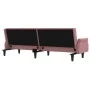 Pink velvet sofa bed with armrests by , Sofas - Ref: Foro24-351947, Price: 279,39 €, Discount: %