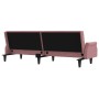Rosafarbenes Samtschlafsofa mit Armlehnen von , Sofas - Ref: Foro24-351947, Preis: 283,21 €, Rabatt: %