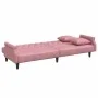 Pink velvet sofa bed with armrests by , Sofas - Ref: Foro24-351947, Price: 279,39 €, Discount: %