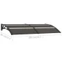 Black PC door canopy 200x75 cm by vidaXL, Awnings - Ref: Foro24-144825, Price: 62,39 €, Discount: %