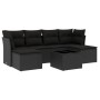 7-teiliges Garten-Essset und schwarze Kissen aus synthetischem Rattan von , Gartensets - Ref: Foro24-3249854, Preis: 431,03 €...