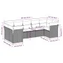 Set of 7-piece garden sofas and beige synthetic rattan cushions by , Garden sets - Ref: Foro24-3249958, Price: 456,53 €, Disc...