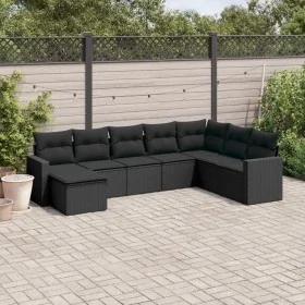 8-piece garden sofa set with black synthetic rattan cushions by , Modular outdoor sofas - Ref: Foro24-3251692, Price: 507,69 ...