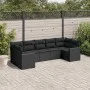 7-piece garden dining set with black synthetic rattan cushions by , Modular outdoor sofas - Ref: Foro24-3251722, Price: 481,5...