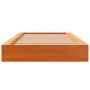 Estructura de cama madera maciza de pino marrón cera 90x200 cm de , Camas y somieres - Ref: Foro24-844431, Precio: 96,68 €, D...