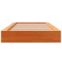 Estructura de cama madera maciza de pino marrón cera 90x200 cm de , Camas y somieres - Ref: Foro24-844431, Precio: 108,52 €, ...
