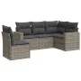 Garden sofa set with cushions 5 pieces gray synthetic rattan by , Garden sets - Ref: Foro24-3218960, Price: 317,07 €, Discoun...