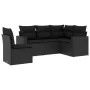 5-piece garden furniture set with black synthetic rattan cushions by , Garden sets - Ref: Foro24-3218955, Price: 348,59 €, Di...