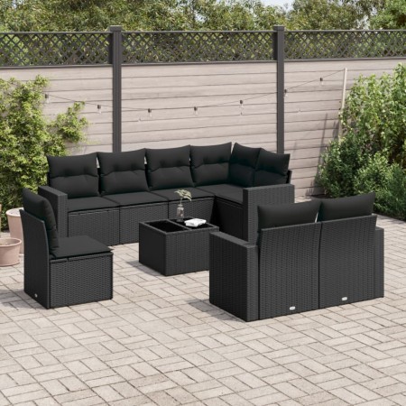 8-piece garden sofa set with black synthetic rattan cushions by , Modular outdoor sofas - Ref: Foro24-3251582, Price: 626,67 ...