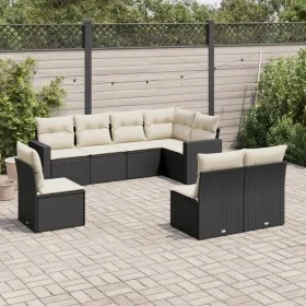 8-piece garden sofa set with black synthetic rattan cushions by , Garden sets - Ref: Foro24-3219056, Price: 468,04 €, Discoun...