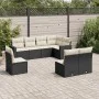 8-piece garden sofa set with black synthetic rattan cushions by , Garden sets - Ref: Foro24-3219056, Price: 468,04 €, Discoun...