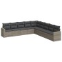 9-teiliges Gartenmöbel-Set und Kissen synthetisches Rattangrau von , Gartensets - Ref: Foro24-3219080, Preis: 521,93 €, Rabat...