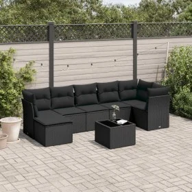 8-piece garden sofa set and black synthetic rattan cushions by , Garden sets - Ref: Foro24-3249814, Price: 488,04 €, Discount: %