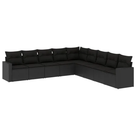 8-piece garden sofa set and black synthetic rattan cushions by , Garden sets - Ref: Foro24-3219075, Price: 564,76 €, Discount: %