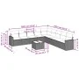 Gartensofa-Set mit beigen Kissen, 10-teilig, synthetisches Rattan von , Gartensets - Ref: Foro24-3219089, Preis: 593,70 €, Ra...