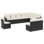 Garden sofa set 10 pieces with black synthetic rattan cushions by , Garden sets - Ref: Foro24-3219096, Price: 562,05 €, Disco...