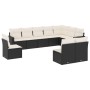 Set Gartensofas 10 Stück Kissen synthetisches Rattan schwarz von , Gartensets - Ref: Foro24-3219096, Preis: 534,74 €, Rabatt: %