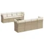 9-teiliges Gartensofa-Set mit beigen synthetischen Rattankissen von , Gartensets - Ref: Foro24-3217308, Preis: 598,82 €, Raba...