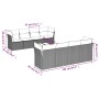 9-teiliges Gartensofa-Set mit beigen synthetischen Rattankissen von , Gartensets - Ref: Foro24-3217308, Preis: 585,60 €, Raba...