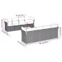 9-teiliges Gartensofa-Set mit beigen synthetischen Rattankissen von , Gartensets - Ref: Foro24-3217308, Preis: 598,82 €, Raba...