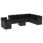 11-teiliges Gartensofa-Set und schwarze synthetische Rattankissen von , Gartensets - Ref: Foro24-3249704, Preis: 697,13 €, Ra...