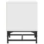 Mesitas de noche con puertas de vidrio 2 uds blanco 35x37x50 cm de , Mesitas de noche - Ref: Foro24-836519, Precio: 46,77 €, ...