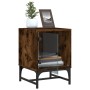 Nachttische mit Glastüren 2 Stück Räuchereiche 35x37x50 cm von , Nachttische - Ref: Foro24-836527, Preis: 45,97 €, Rabatt: %