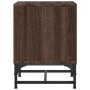 Nachttische mit Glastür, 2 Stück, braune Eiche, 35 x 37 x 50 cm von , Nachttische - Ref: Foro24-836531, Preis: 47,20 €, Rabat...