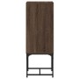 Armario auxiliar con puerta de vidrio marrón roble 35x37x100 cm de , Aparadores - Ref: Foro24-836559, Precio: 52,73 €, Descue...