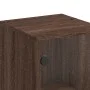 Zusatzschrank mit Glastür aus brauner Eiche 35x37x100 cm von , Sideboards - Ref: Foro24-836559, Preis: 52,08 €, Rabatt: %