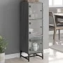 Sideboard mit Glastüren in Sonoma-Grau, 35 x 37 x 120 cm von , Sideboards - Ref: Foro24-836565, Preis: 72,33 €, Rabatt: %