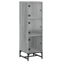 Aparador con puertas de vidrio gris Sonoma 35x37x120 cm | Foro24.es | Tu tienda online para hogar, jardín y más Foro24.es