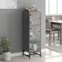Sideboard mit Glastüren in Sonoma-Grau, 35 x 37 x 120 cm von , Sideboards - Ref: Foro24-836565, Preis: 72,33 €, Rabatt: %