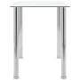 Transparent tempered glass dining table 120x60x75 cm by vidaXL, Kitchen and dining tables - Ref: Foro24-281850, Price: 139,59...